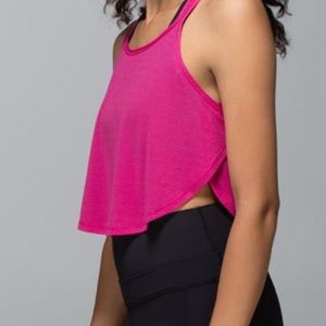 Lululemon On The Run Singlet, 10, Jeweled Magenta